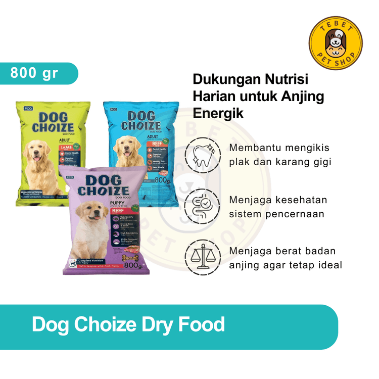 Image of Dog Choize 800GR - Dry Food untuk Anjing dan Puppy