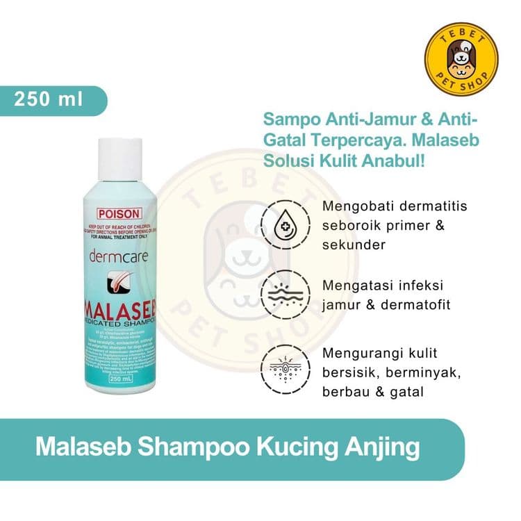 Image of MALASEB Shampoo Anti Jamur Bakteri Untuk Kucing Dan Anjing