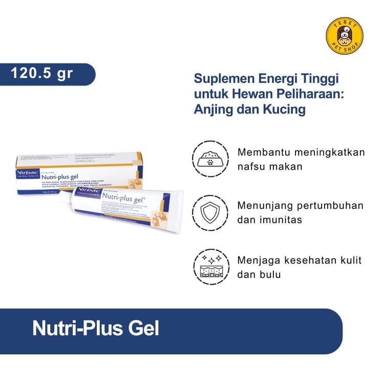 Image of Nutri Plus Gel 120.5GR Virbac Vitamin Anjing & Kucing