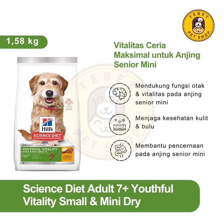 Image of Science Diet 7+ Youthful Vitality Small Mini Chicken Adult Dog